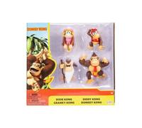 Jakks Pacific Super Mario Bros Set Donkey Kong 4 Personajes 6 Cm