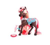 Jakks Pacific Wild Manes Juguetes de Caballos para Niños, Caballo de Juguete Lana con extremidades Delanteras articuladas, Carrito de Tienda de Donuts, Incluye Cepillo de Donuts y Pasador