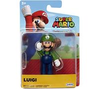 Jakks World of Nintendo 40130 Super Mario - Figura articulada (6,3 cm), diseño de Luigi