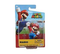 Jakks World of Nintendo 40457 Super Mario - Figura articulada de 6,3 cm - Mario Jumping + base