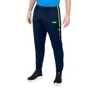 JAKO Active Trainingshose Kids Blaugelb, 128 Kinder Pantalones de Entrenamiento, Unisex niños, Azul Marino/Amarillo Neón