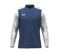 JAKO Camiseta de Manga Larga para niños, Dynamic, Azul Noche/Blanco/Gris Claro, 152