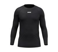 JAKO Camiseta de Manga Larga para niños, Ligera, Negra, XS
