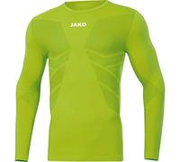 Jako Camiseta de Manga Larga Unisex para niños Comfort 2.0., Unisex niños, Manga Larga., 6455, Verde neón, Extra-Small
