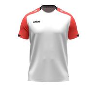 JAKO Camiseta Infantil Dynamic, Color Blanco/Coral/Azul Marino, 152