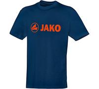 JAKO Camiseta Infantil Promo Azul, 116, 6163, Unisex niños, Camiseta Promo, 6163, Azul Oscuro/Llama., 128