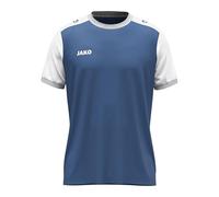 JAKO Camiseta Unisex Dynamic, Manga Corta, Azul Noche/Blanco/Gris Claro, M