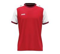 JAKO Camiseta Unisex Dynamic, Manga Corta, Rojo/Blanco/Rojo Oscuro, M