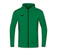 JAKO Challenge-Chaqueta de Entrenamiento con Capucha, Verde/Negro, Extra-Large para Hombre
