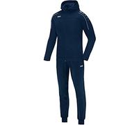 JAKO Chándal clásico con capucha para mujer, poliéster, azul marino, talla 42