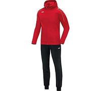 JAKO Chándal clásico con capucha para mujer, poliéster, rojo, talla 40