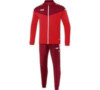 JAKO Chándal infantil de poliéster Champ 2.0, rojo/burdeos, 164