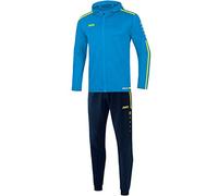 JAKO Chándal infantil de poliéster Striker 2.0 con capucha, azul/amarillo neón, 152, M9419
