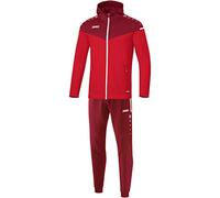 JAKO Chándal para hombre de poliéster Champ 2.0 con capucha, color rojo y burdeos, talla L, M9420