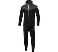 JAKO Chándal para hombre de poliéster Champ 2.0 con capucha, negro/antracita, talla L, M9420