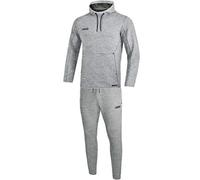 JAKO Chándal para Hombre Premium Basics con Capucha, Gris Jaspeado, M