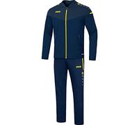 JAKO Chándal unisex para niños Champ 2.0, poliéster, azul marino, amarillo neón, talla 164 EU