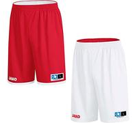 JAKO Change 2.0 - Pantalón Corto Reversible, Color Rojo y Blanco, Talla XS