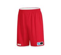 JAKO Change 2.0 - Pantalón Corto Reversible para Hombre, Color Rojo y Blanco, Talla XXL