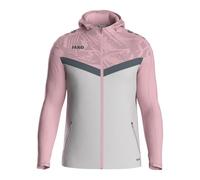JAKO Chaqueta con Capucha Iconic, Gris/Rosa Claro/Gris Oscuro, XXX-Large para Hombre