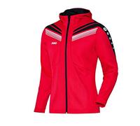 Jako Chaqueta con Capucha Mujer Pro - Rojo/Negro/Blanco, 34