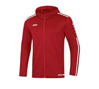 JAKO Chaqueta con capucha para hombre Striker 2.0, Hombre, Chaqueta con capucha, 6819, rojo y blanco., xxx-large