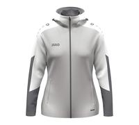 JAKO Chaqueta con capucha para mujer, Dynamic, gris claro, blanco/gris, XL