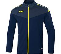 JAKO Chaqueta de poliéster Champ 2.0 para hombre, Hombre, Chaqueta de poliéster., 9320, azul marino/azul oscuro/amarillo neón., small