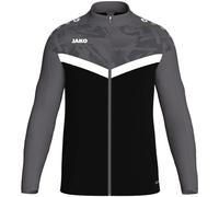 JAKO Chaqueta de poliéster Iconic Deportiva, Negro/Antracita, Medium para Hombre