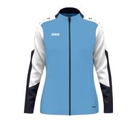 JAKO Chaqueta de poliéster para mujer Dynamic, azul cielo/blanco/azul marino, XL