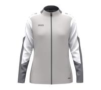 JAKO Chaqueta de poliéster para mujer Dynamic, gris claro/blanco/gris, XL
