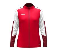 JAKO Chaqueta de poliéster para mujer Dynamic, rojo/blanco/rojo oscuro, L