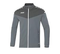 JAKO Chaqueta de poliéster para niños Champ 2.0, Unisex niños, Chaqueta de poliéster., 9320, gris piedra/gris claro, 140