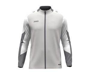 JAKO Chaqueta de poliéster para niños, Dynamic, gris claro/blanco/gris, 140