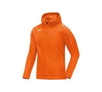 JAKO Classico - Chaqueta con capucha para hombre, color naranja neón, talla M