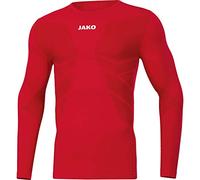 JAKO Comfort 2.0 Manga Larga, Hombre, Rojo Deportivo, Small