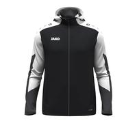 JAKO Dynamic 128 - Chaqueta con capucha para niños, color negro/blanco/antracita, 128