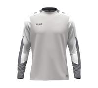 JAKO Dynamic 152 - Camiseta de Manga Larga para niños, Color Gris Claro, Blanco y Gris