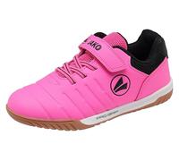 JAKO J-SH Finesto Ev - Zapatillas de Deporte para niña, Neon Pink Jet Black, 30 EU