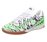 JAKO J-si Take, Zapato de Tribunal Interior Unisex Adulto, White Neon Green, 44 EU