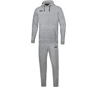 JAKO Jogginganzug Base mit Kapuzensweatshirt Chándal, Hombres, Gris Claro Jaspeado, Large