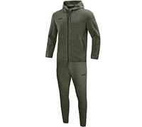 JAKO Jogginganzug Premium Basics mit Kapuze Chándal, Unisex Adulto, Caqui Jaspeado, Small