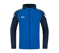 JAKO Chaqueta con Capucha Performance, Azul y Azul Marino, Medium Unisex Adulto
