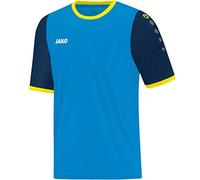 Jako Leeds KA - Camiseta de fútbol Camiseta, Infantil, Trikot Leeds KA, Blau/Navy/Neongelb, 116