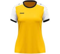 JAKO Maillot Dynamic para Mujer, Manga Corta, Amarillo/Blanco/Negro, M