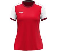 JAKO Maillot Dynamic para Mujer, Manga Corta, Rojo/Blanco/Rojo Oscuro, M
