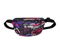 JAKO Malle - Riñonera Unisex (Talla única), Color Blanco/Rosa/Morado/Negro