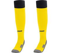 Jako - Medias Deportivas Leeds, Todo el año, Hombre, Color limón y Negro, tamaño 4