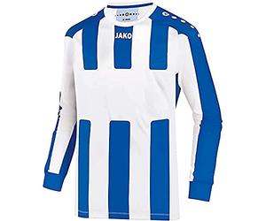 JAKO Milan - Camiseta de Manga Larga para Hombre, Hombre, Camiseta de Manga Larga para Hombre., 4343, Blanco/Sportreal., S