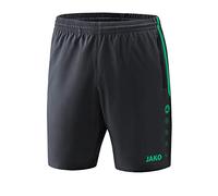 Jako Pantalones Cortos Competition 2.0 para Hombre, Multicolor (Antracita/Turquesa), 4XL